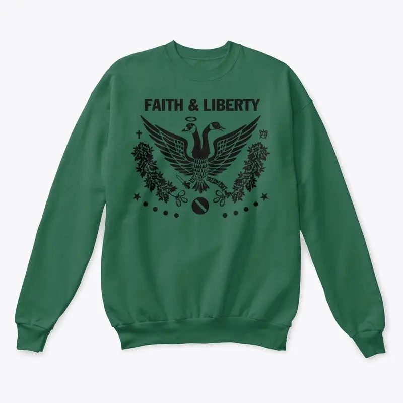 Faith and Liberty Black Logo