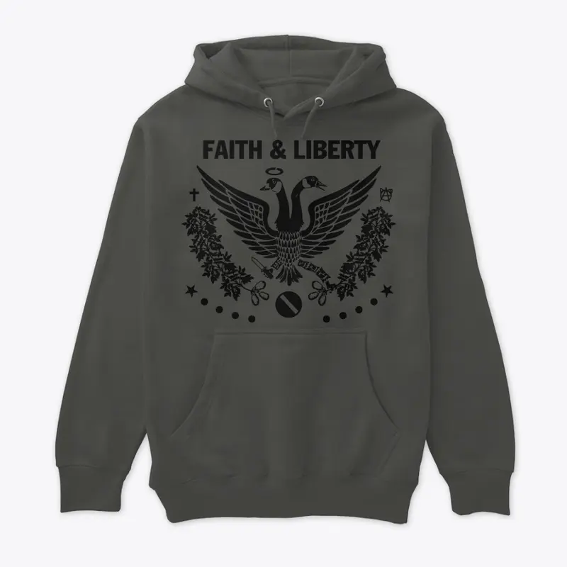 Faith and Liberty Black Logo