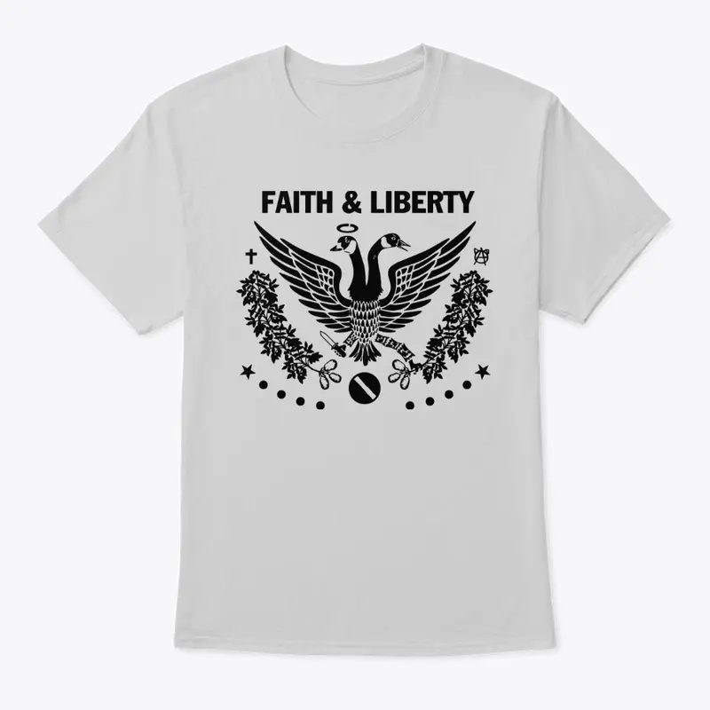 Faith and Liberty Black Logo