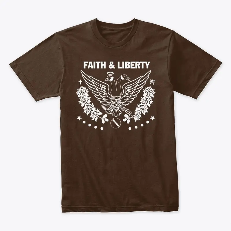 Faith and Liberty White Logo