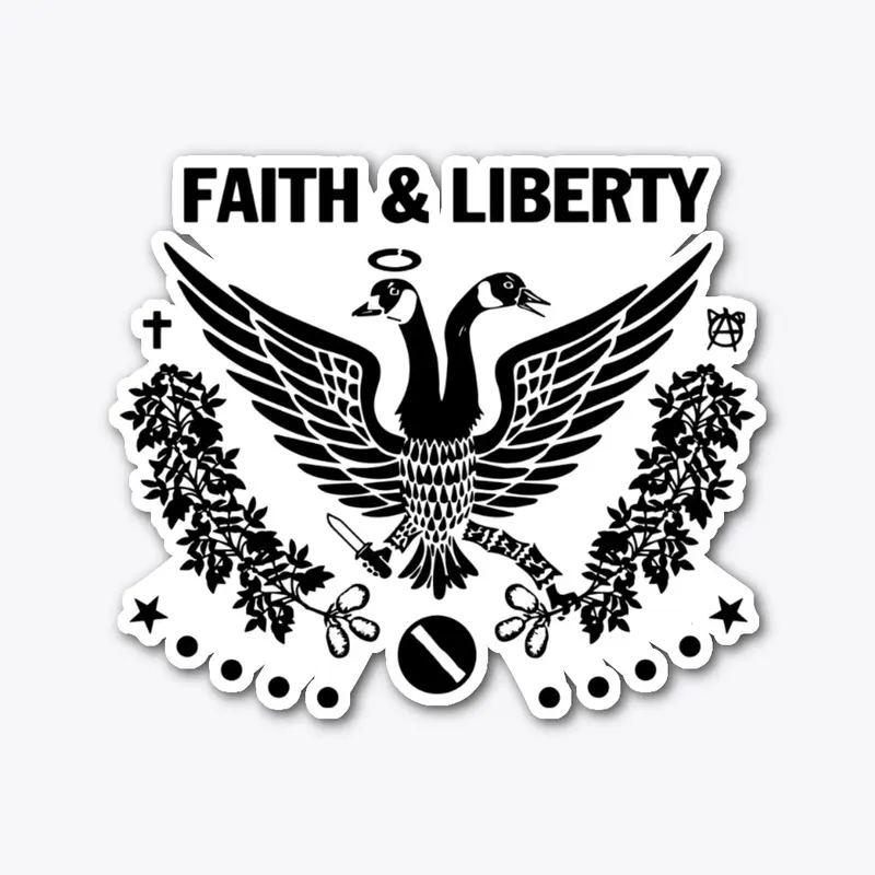 Faith and Liberty Black Logo