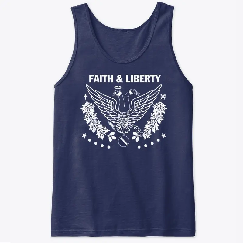 Faith and Liberty White Logo