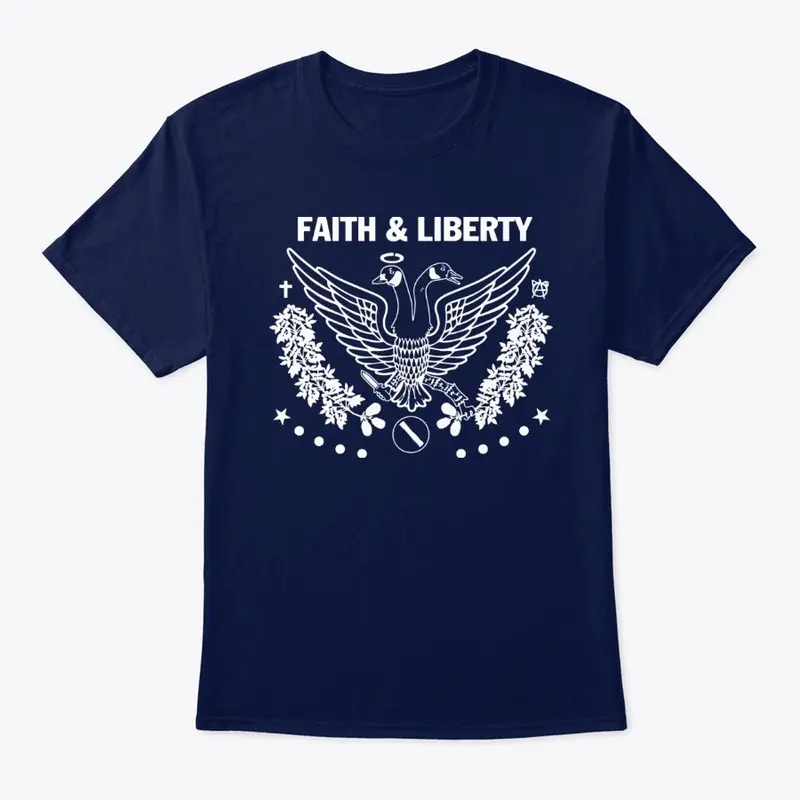 Faith and Liberty White Logo