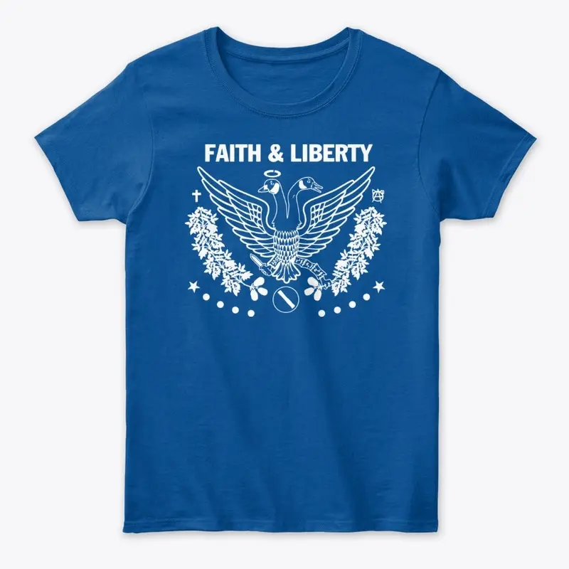 Faith and Liberty White Logo