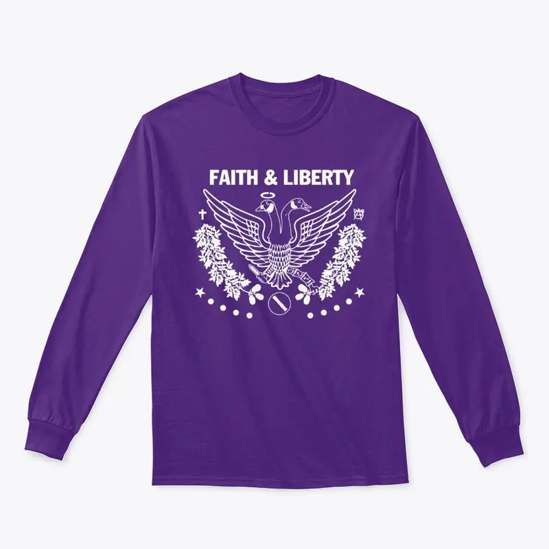 Faith and Liberty White Logo