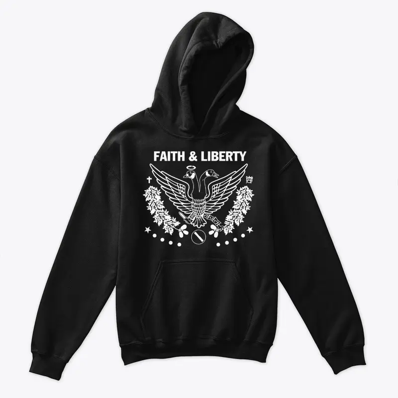 Faith and Liberty White Logo