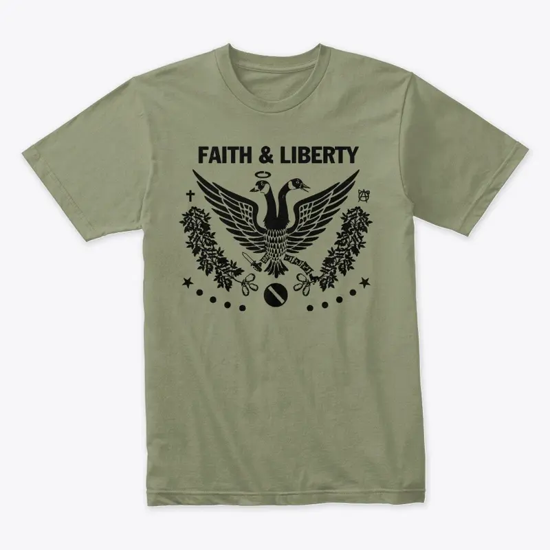 Faith and Liberty Black Logo