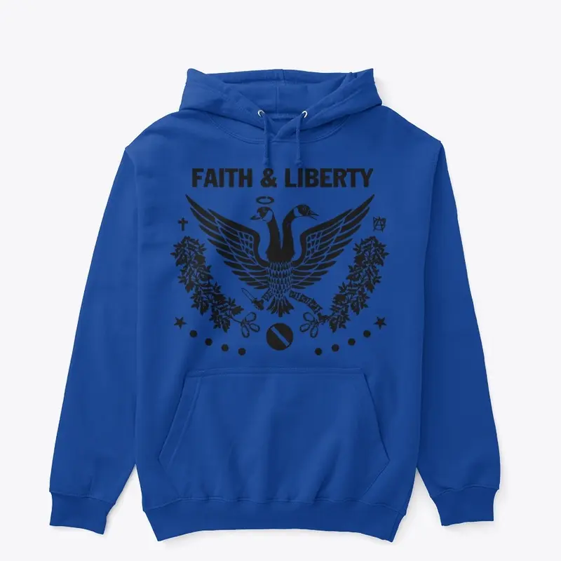 Faith and Liberty Black Logo