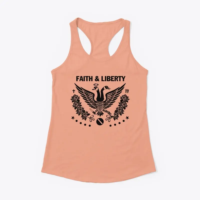 Faith and Liberty Black Logo